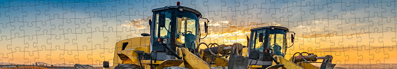 Collezione di puzzle Veicoli da cantiere puzzleYOU