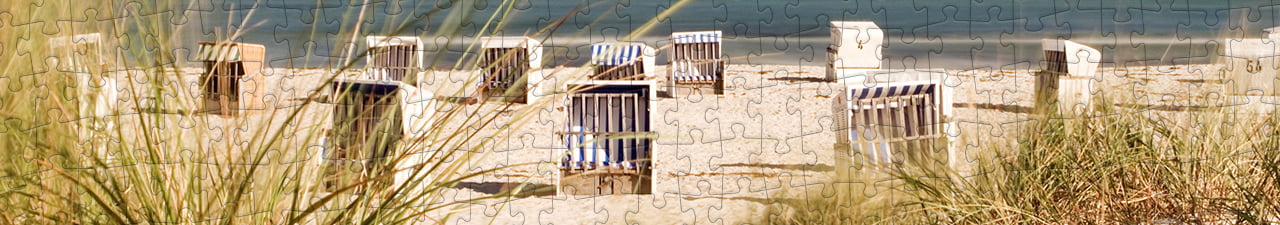 Collezione di puzzle Sedie da spiaggia puzzleYOU