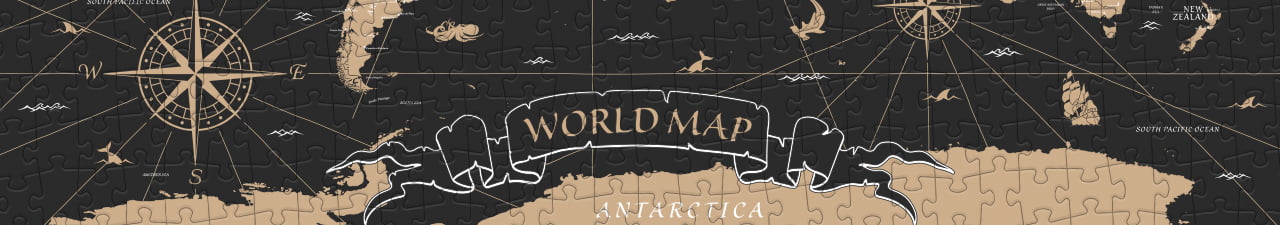 Collezione di puzzle Mappa del mondo puzzleYOU