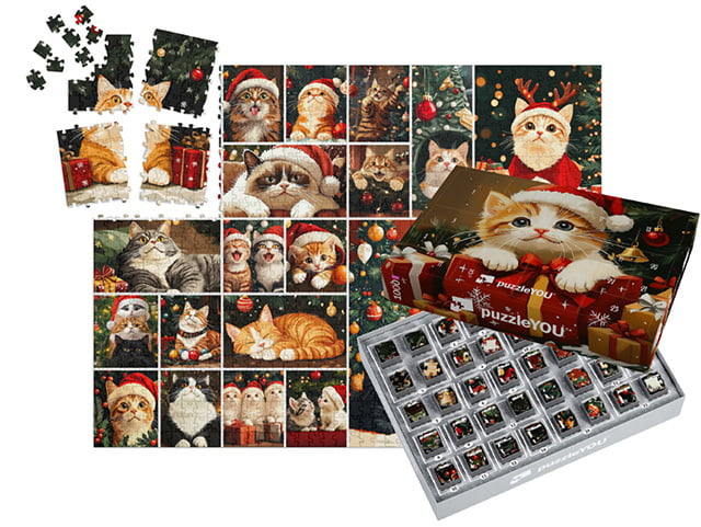 Collezione di puzzle Motivi più popolari del calendario dell'Avvento puzzleYOU