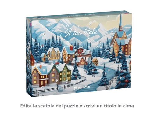 Edita la scatola del puzzle e scrivi un titolo in cima.